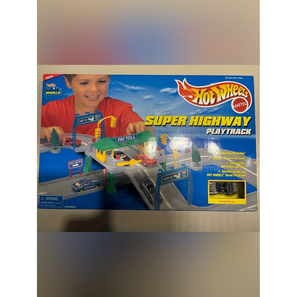 Vintage Hot Wheels Super Highway Play Track NIB